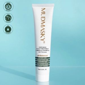 Mudmasky hair mask, scalp treatment and miracle shampoo